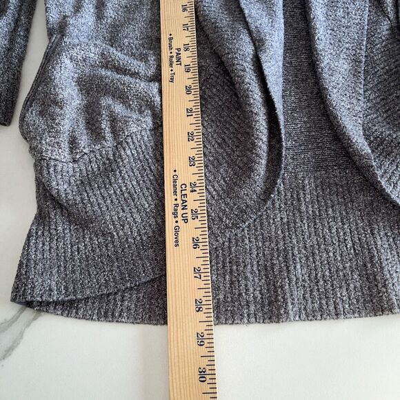 Barefoot Dreams Cozychic Lite Circle Cardigan Size M Purple Open Front Pockets - Picture 5 of 11